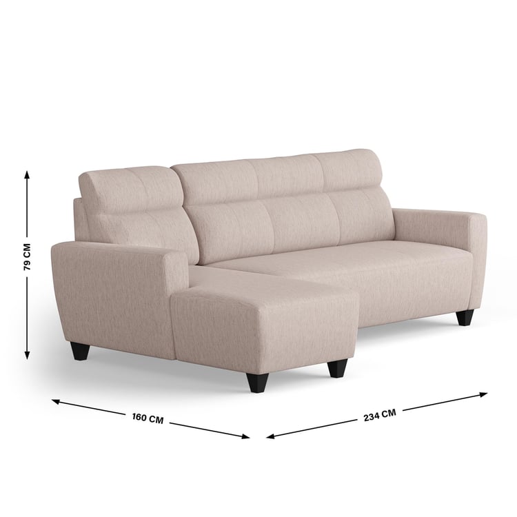 Helios Emily Fabric 3-Seater Left Corner Sofa with Chaise - Customized Furniture