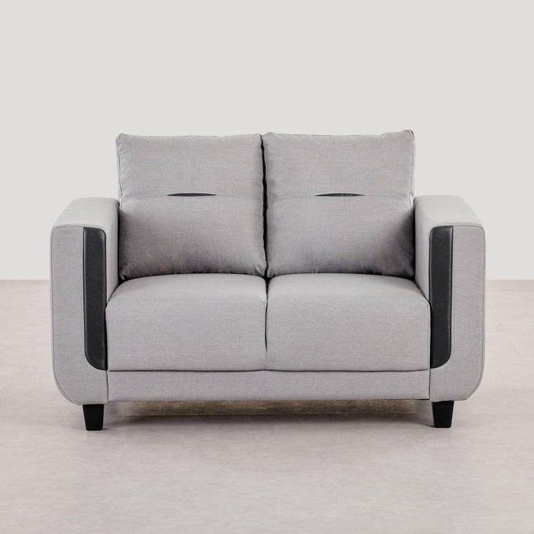 Berry Fabric 2-Seater Sofa - Grey