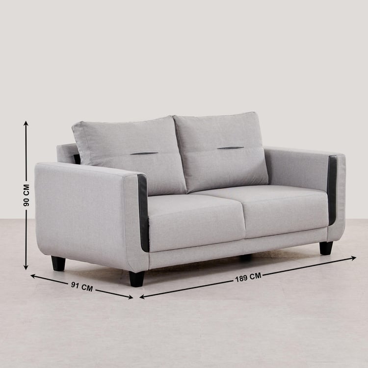 Berry Fabric 3+2+1 Seater Sofa Set - Grey