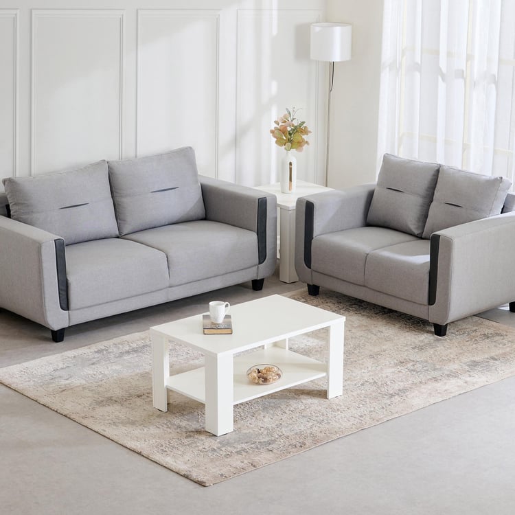 Berry Fabric 3+2 Seater Sofa Set - Grey