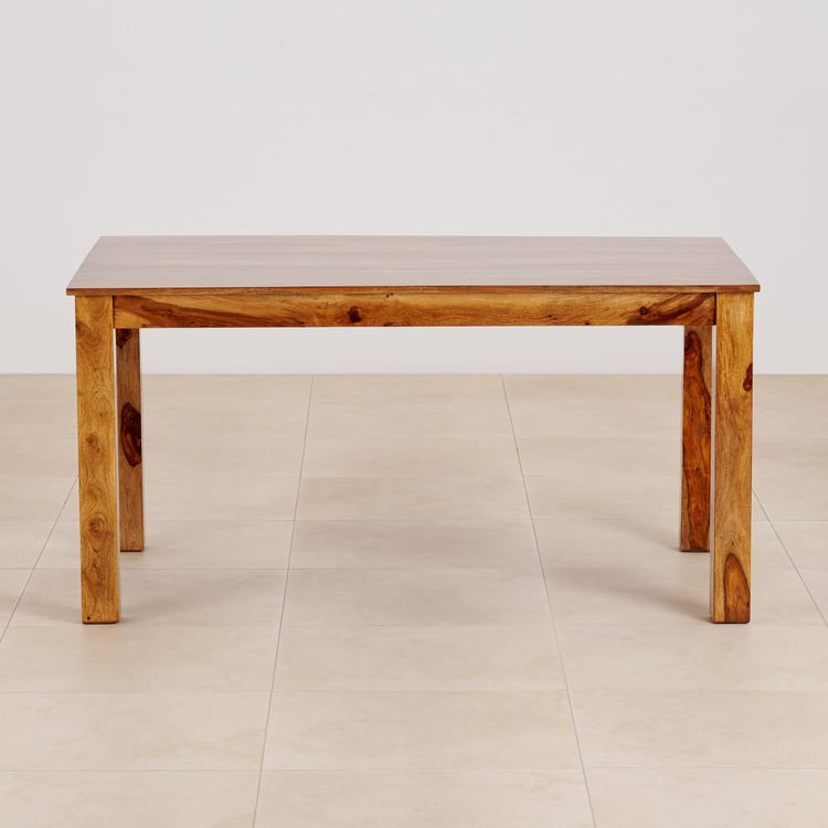 (Refurbished) Adana Sheesham Wood 6-Seater Dining Table - Brown