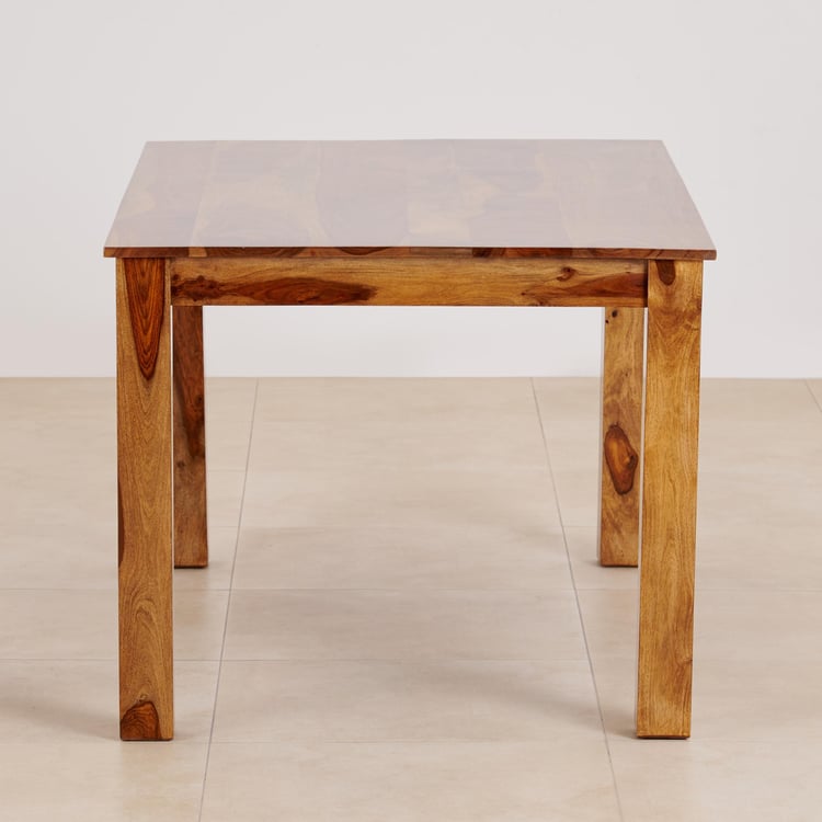 (Refurbished) Adana Sheesham Wood 6-Seater Dining Table - Brown