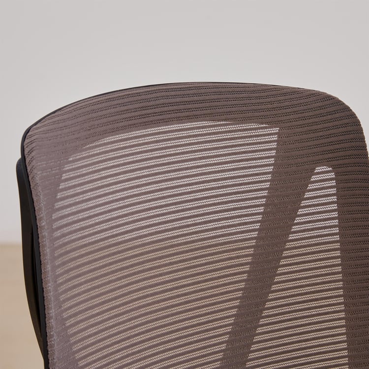 (Refurbished) Quadro Aero Mesh Medium Back Office Chair - Grey