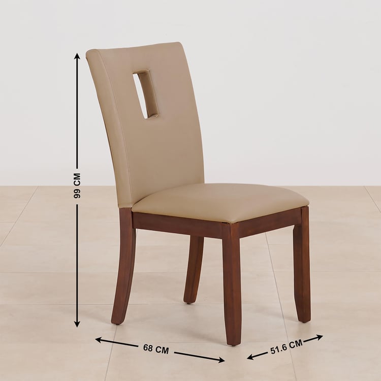 Buy (Refurbished) Oxville Set of 2 Faux Leather Dining Chairs