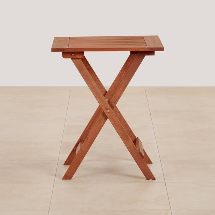 (Refurbished) Juliet NXT Mango Wood Folding Outdoor Table - Brown