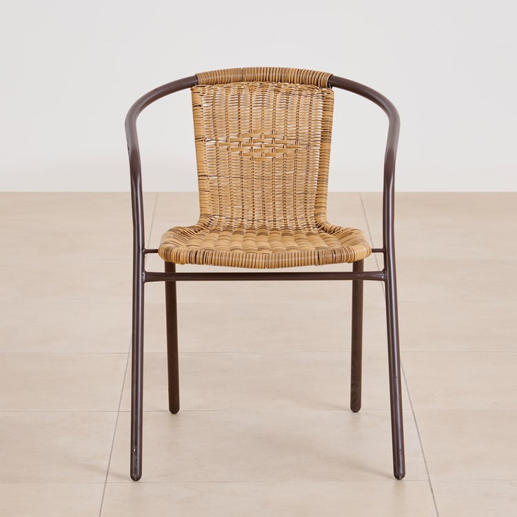 Buy (Refurbished) Fullerton Polyrattan Chair - Brown from Home Centre ...