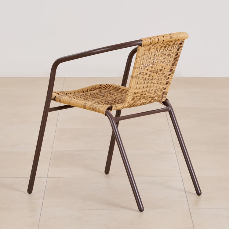 Buy (Refurbished) Fullerton Polyrattan Chair - Brown from Home Centre ...