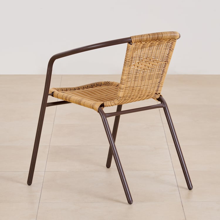 Buy (Refurbished) Fullerton Polyrattan Chair - Brown from Home Centre ...