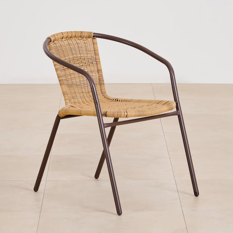 Buy (Refurbished) Fullerton Polyrattan Chair - Brown from Home Centre ...