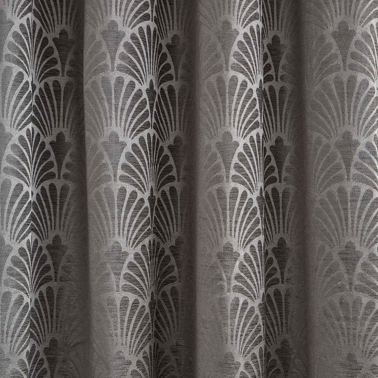 Calamus Scallop Velvet Finish Room-Darkening Door Curtain