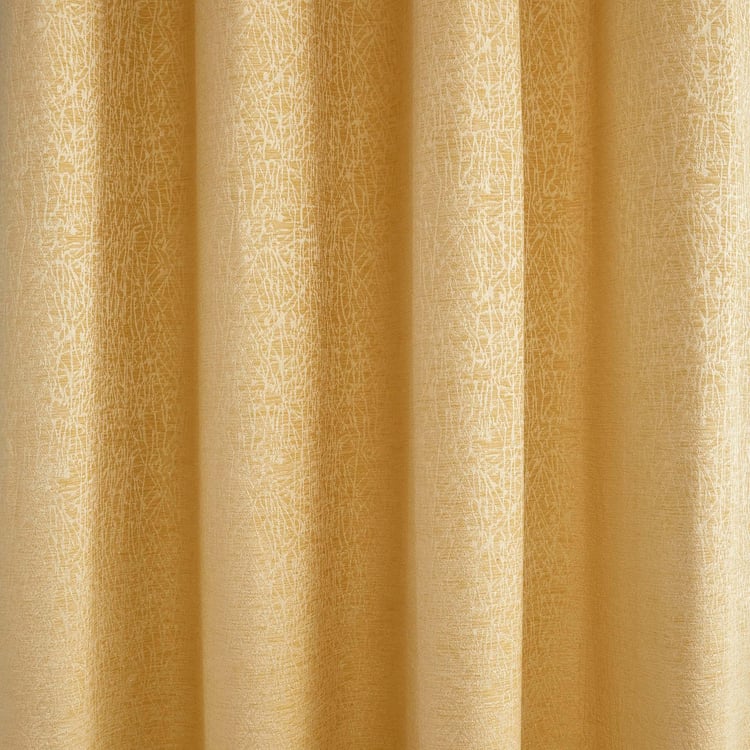 Calamus Vines Velvet Finish Room Darkening Door Curtain