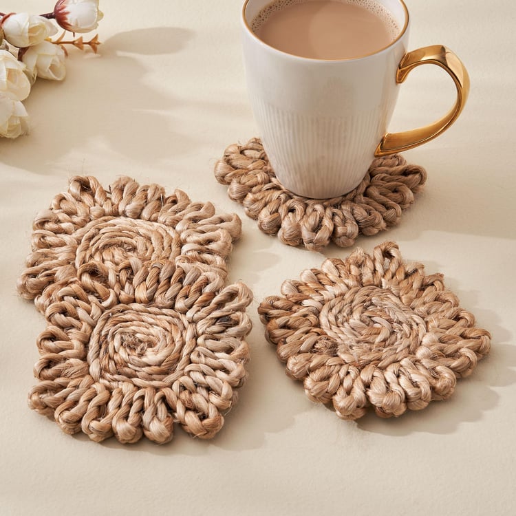 Arena Iris Set of 4 Jute Coasters