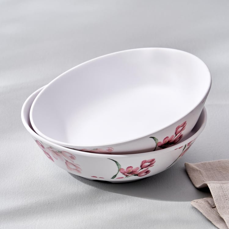 Spinel Set of 2 Melamine Printed Serving Bowl