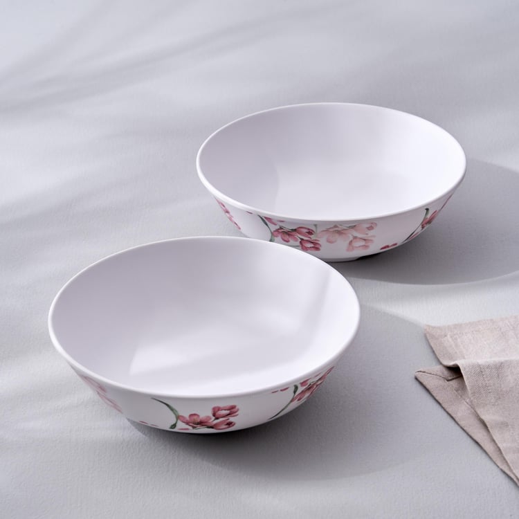 Spinel Set of 2 Melamine Printed Serving Bowl