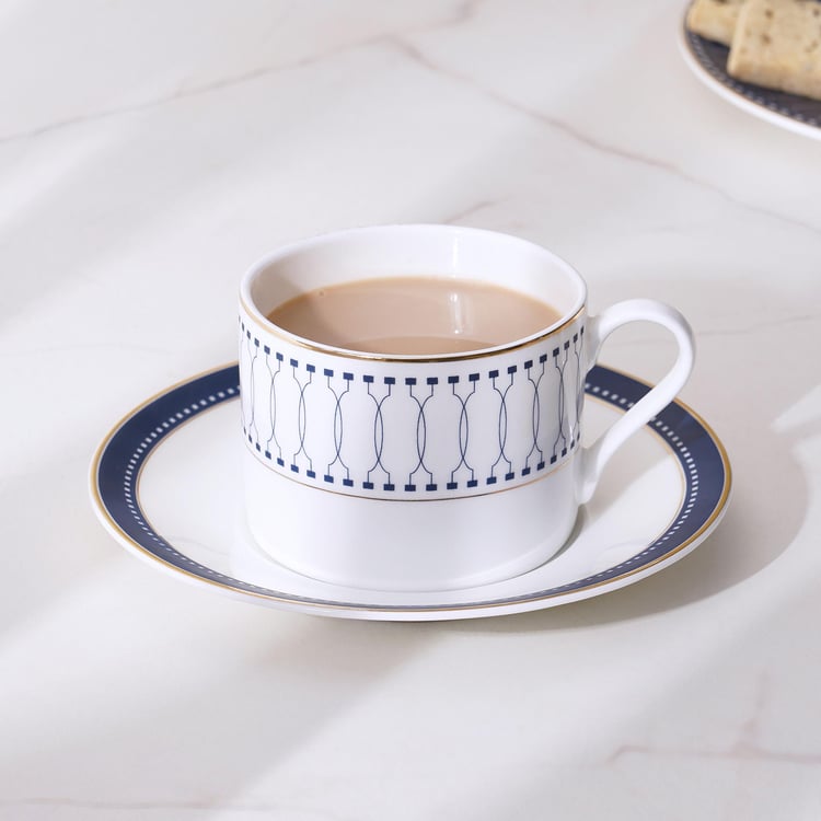 Altius Winter Sky Bone China Cup and Saucer - 200ml