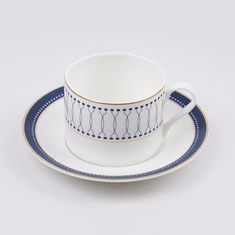 Altius Winter Sky Bone China Cup and Saucer - 200ml