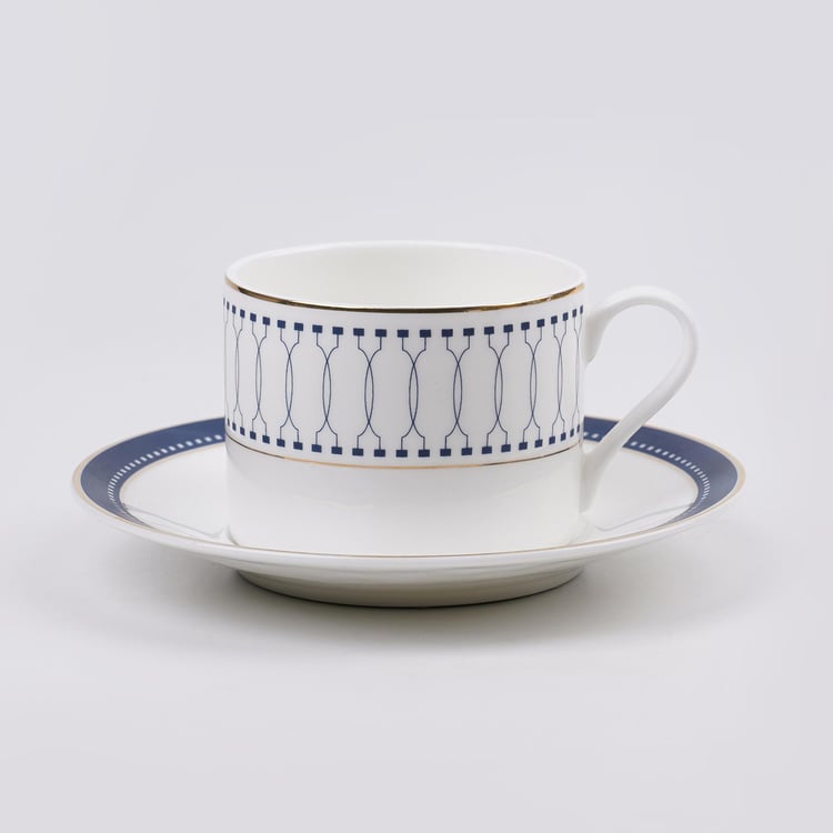 Altius Winter Sky Bone China Cup and Saucer - 200ml