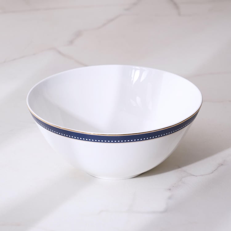Altius Winter Sky Bone China Printed Cereal Bowl - 800ml