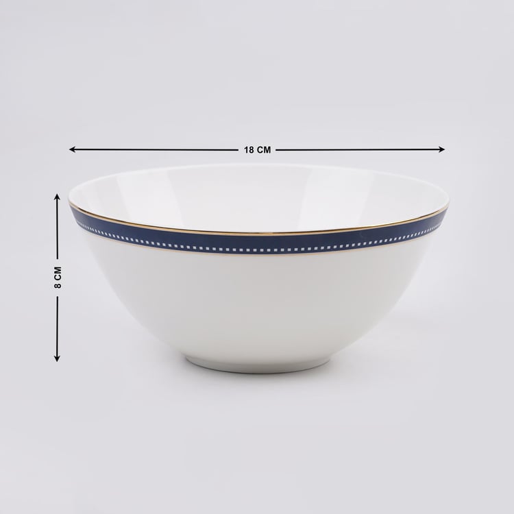 Altius Winter Sky Bone China Printed Cereal Bowl - 800ml