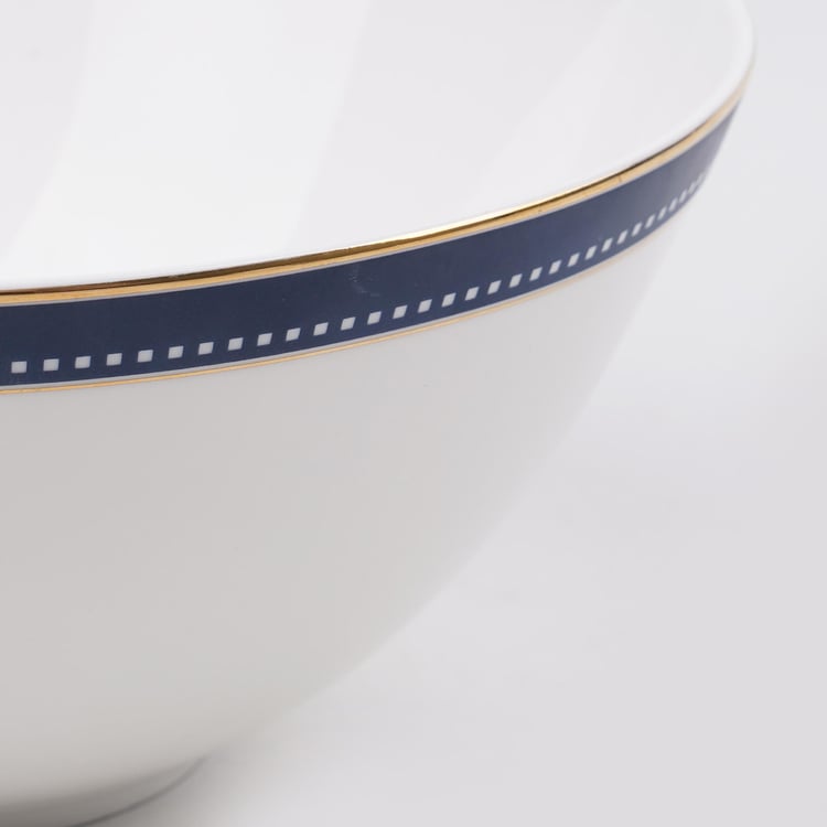 Altius Winter Sky Bone China Printed Cereal Bowl - 800ml