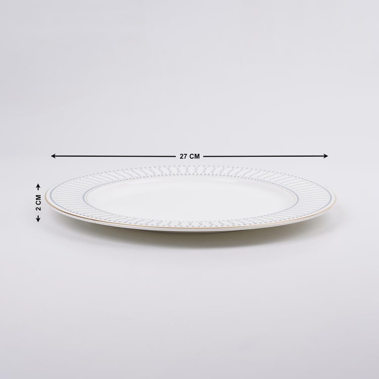 Altius Winter Sky Bone China Printed Dinner Plate - 27cm