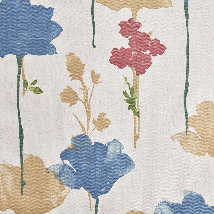 Mellow Breeze 1Pc Floral Print Light Filtering Door Curtain