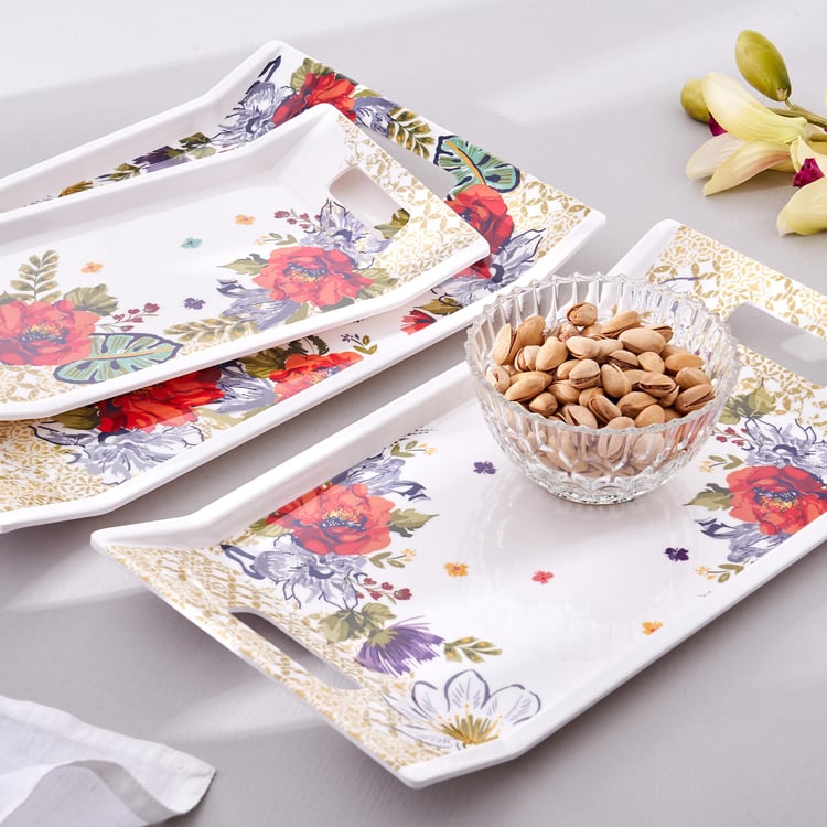 Meadows Theme Farah Melamine Serving Tray - 38x27cm