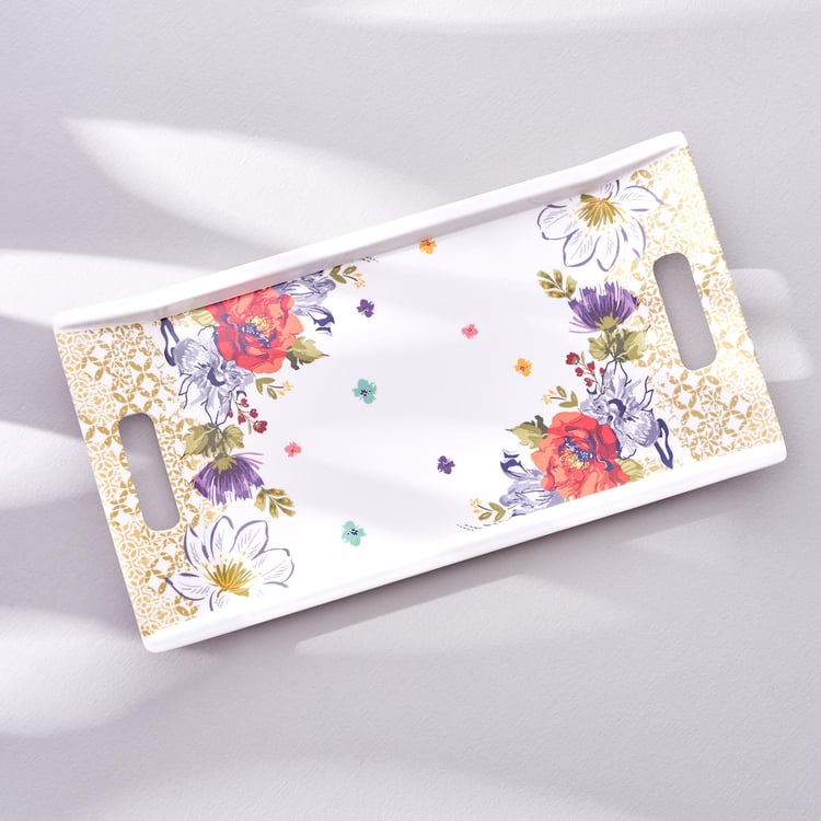 Meadows Theme Farah Melamine Serving Tray - 38x20cm