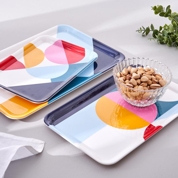 Meadows Theme Rhapsody Melamine Serving Tray - 30x19.5cm