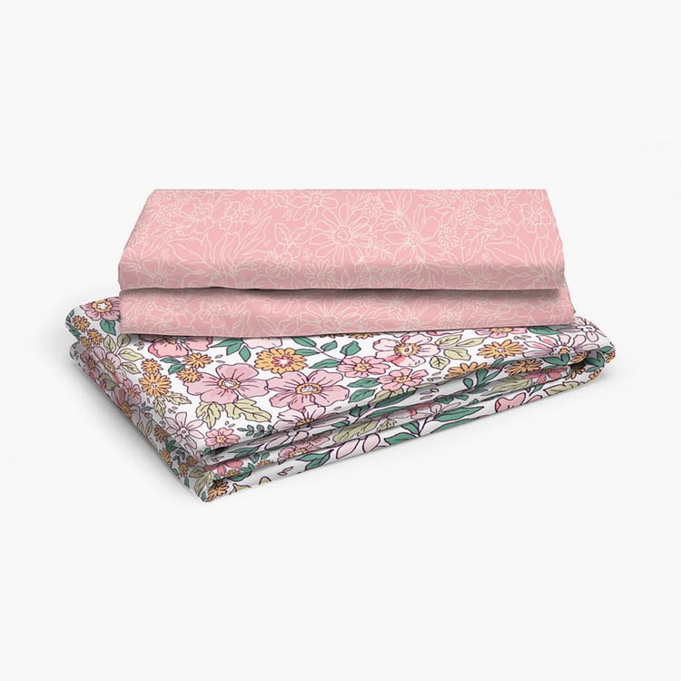 Color Sense by LAYERS Ivy 125GSM Floral Print 3Pcs Queen Bedsheet Set