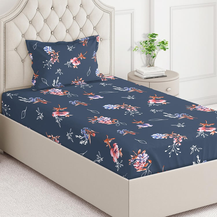 LAYERS Emaline Cotton 144TC Printed 2Pcs Single Bedsheet Set