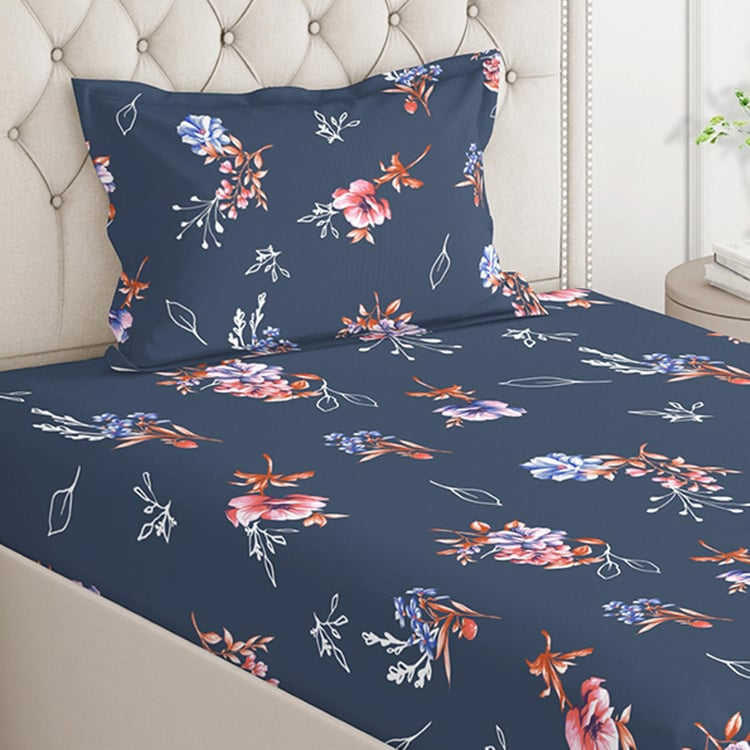 LAYERS Emaline Cotton 144TC Printed 2Pcs Single Bedsheet Set