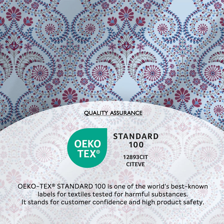 LAYERS Emaline Cotton 144TC Printed 3Pcs Queen Bedsheet Set