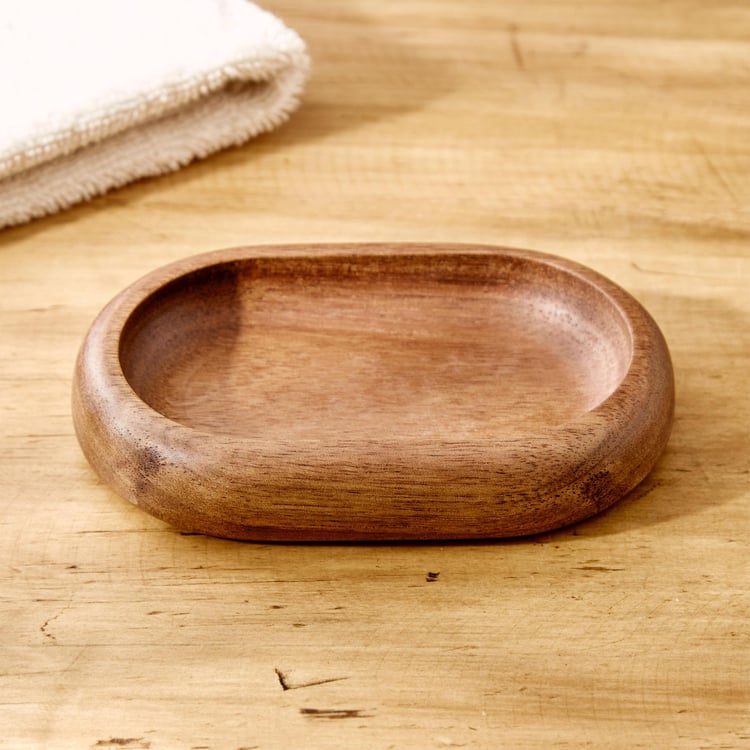 Noelle Natural Wooden Soap Dish