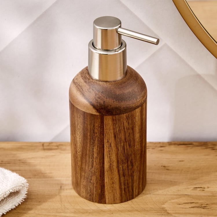 Noelle Natural Wooden Soap Dispenser - 150ml