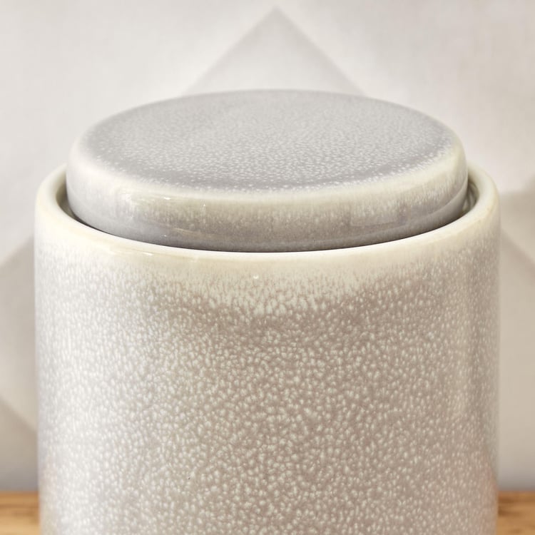 Noelle Reactive Ceramic Cotton Jar