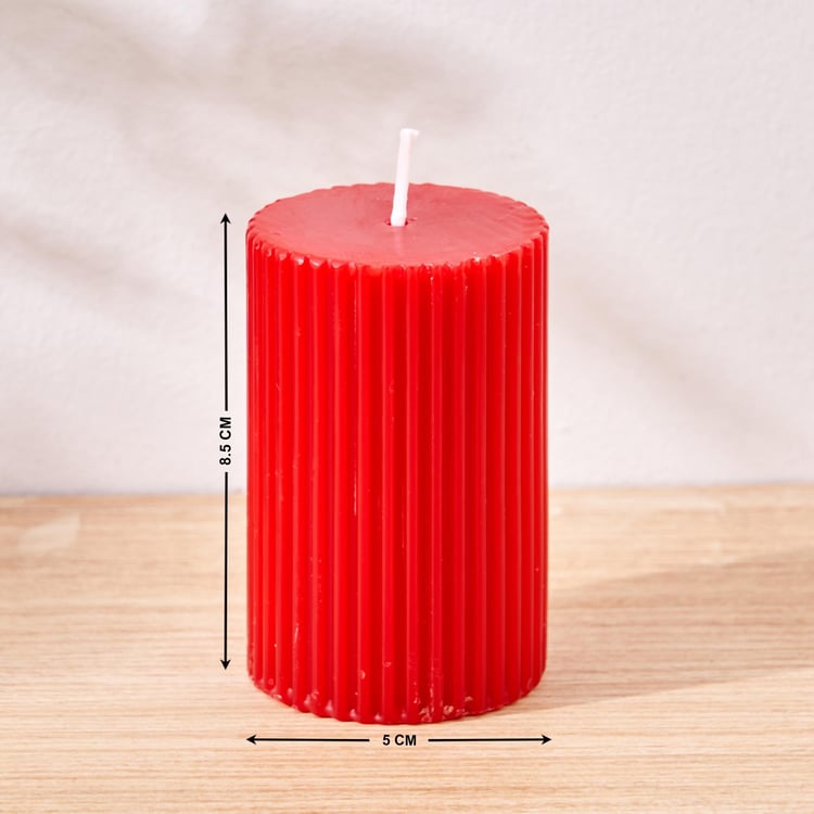 Alisa Set of 2 Lemongrass and Cranberry Scented Pillar Candles