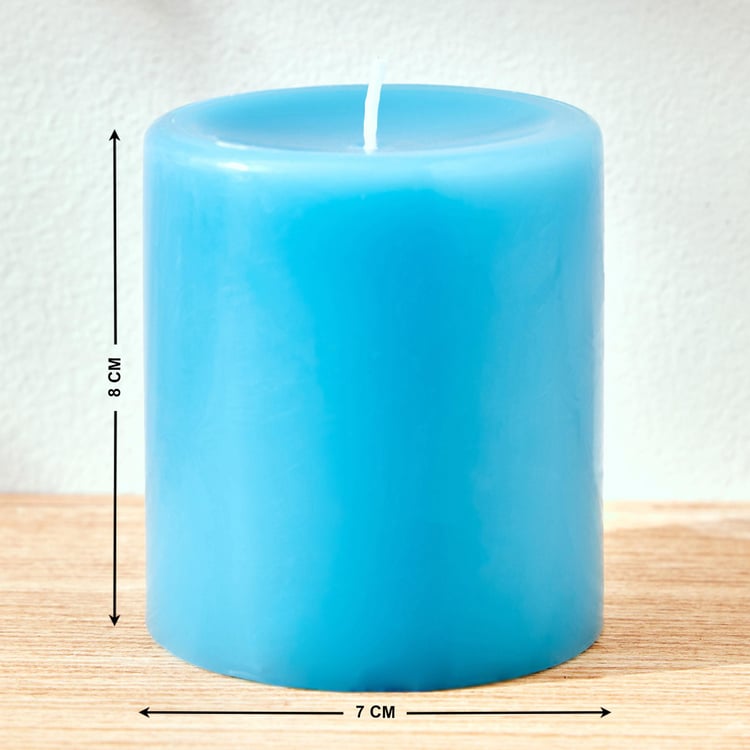 Colour Refresh Blueberry Scented Pillar Candle