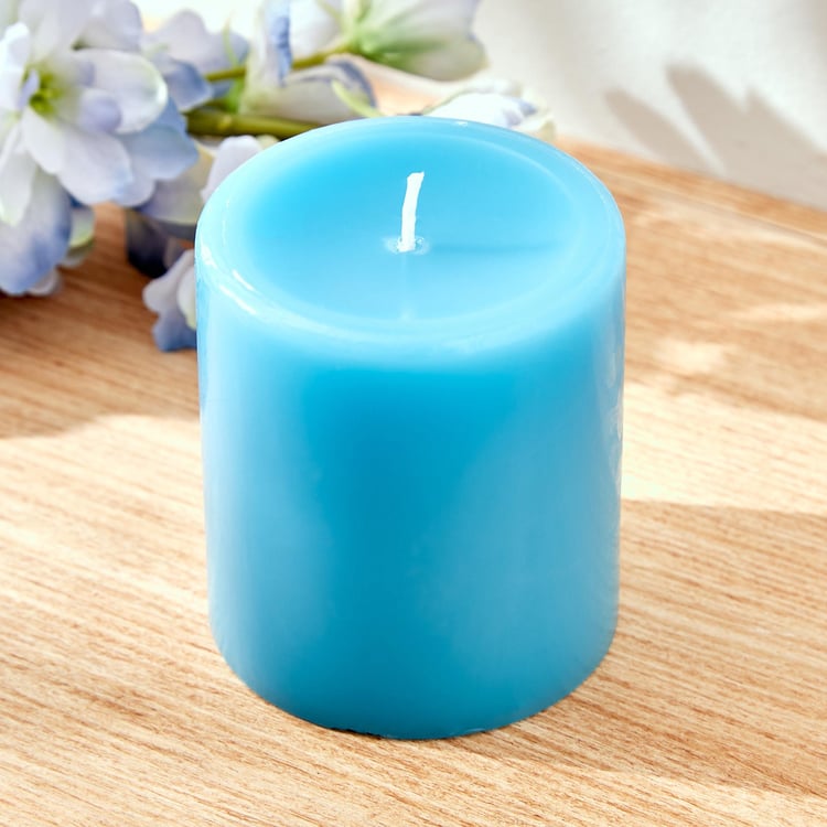 Colour Refresh Blueberry Scented Pillar Candle