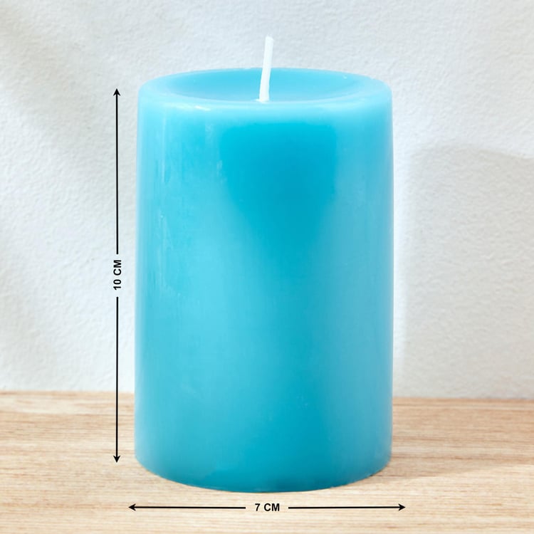 Colour Refresh Blueberry Scented Pillar Candle