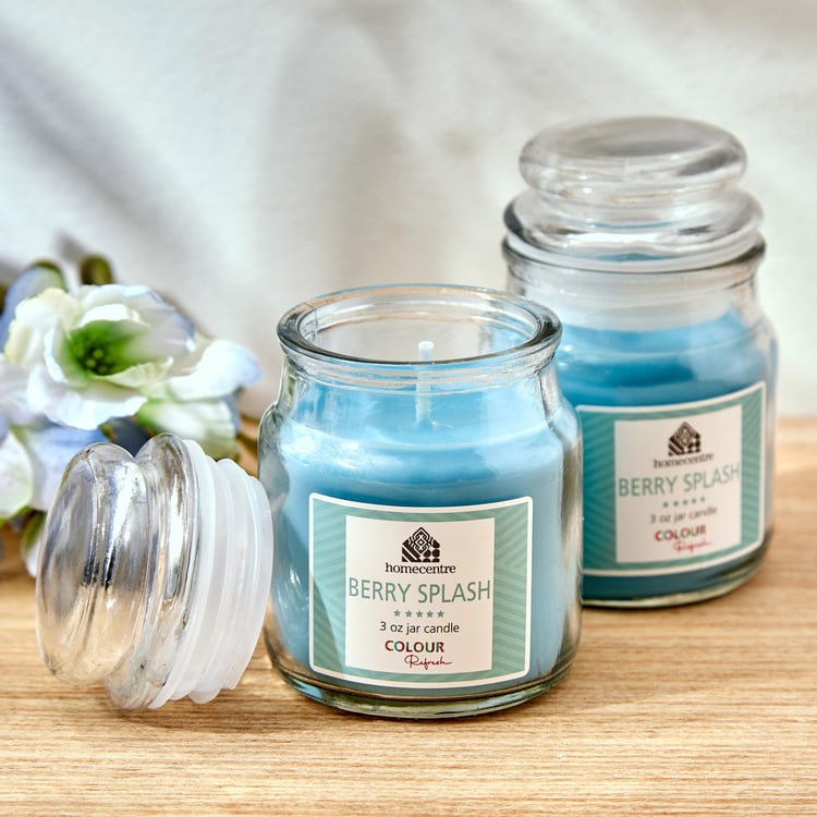 Colour Refresh Set of 2 Blueberry Scented Yankee Jar Candles