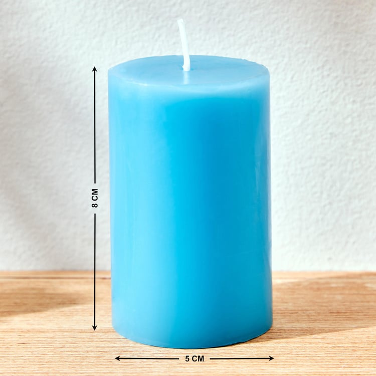 Colour Refresh Set of 2 Blueberry Scented Pillar Candles