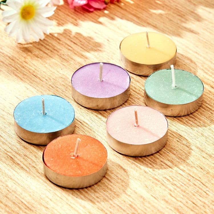 Colour Refresh Set of 10 Blueberry Scented T-Light Candles