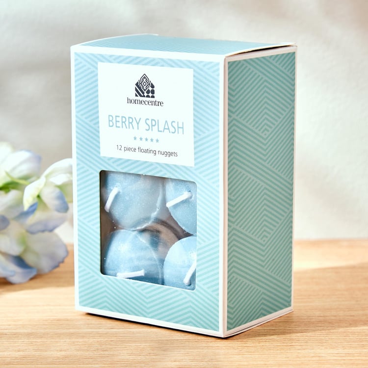 Colour Refresh Set of 12 Blueberry Scented Floating Nuggets