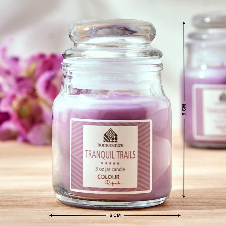 Colour Refresh Set of 2 Lavender Scented Jar Candles