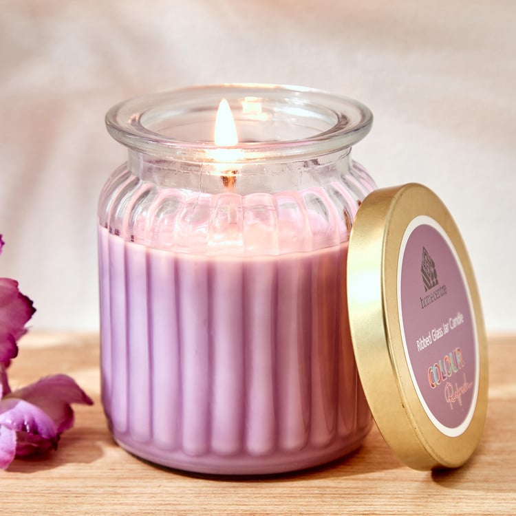 Colour Refresh Lavender Scented Jar Candle