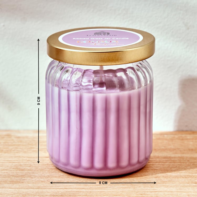 Colour Refresh Lavender Scented Jar Candle