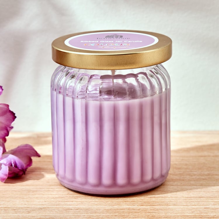 Colour Refresh Lavender Scented Jar Candle