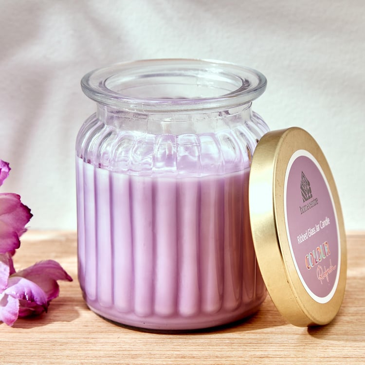 Colour Refresh Lavender Scented Jar Candle