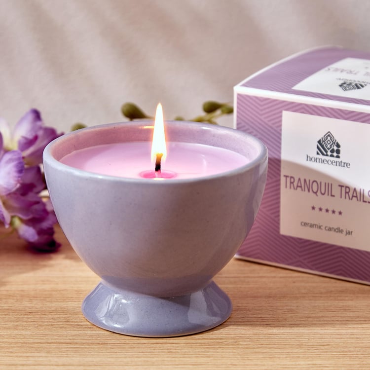 Colour Refresh Lavender Scented Jar Candle